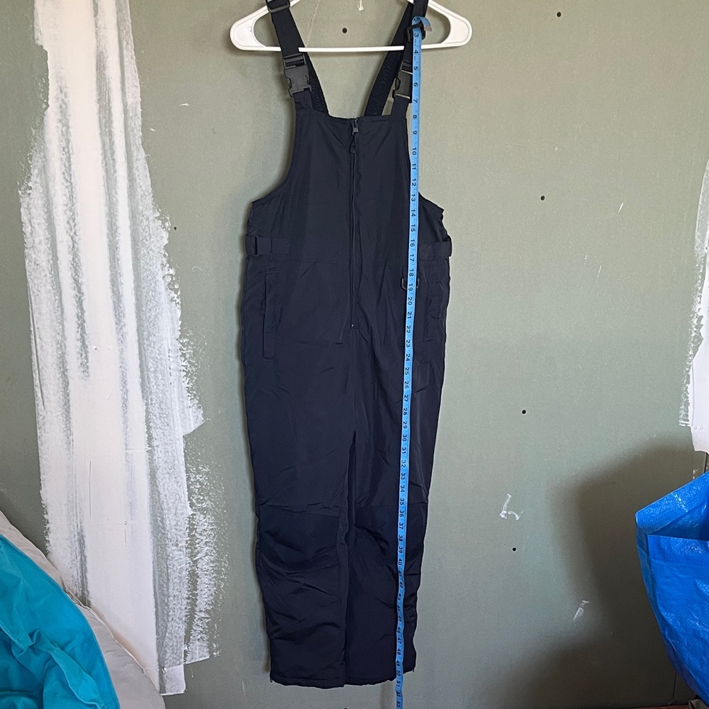 Black Snow Bib Overalls